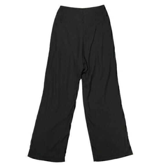 Lulus Pants Women XS Black Chic Pleated High-Waisted Wide-Leg Flare Trousers New - Picture 6 of 14